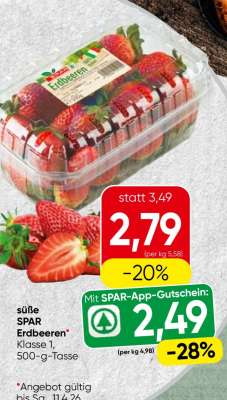 Süße SPAR Erdbeeren