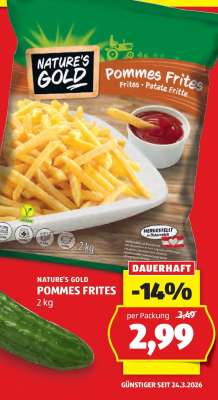 NATURE'S GOLD POMMES FRITES 2 kg