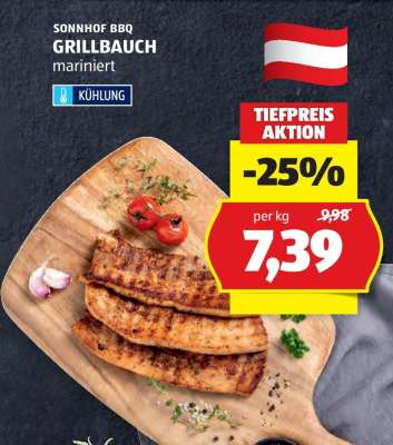 SONNHOF BBQ GRILLBAUCH mariniert
