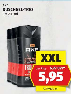 AXE DUSCHGEL-TRIO