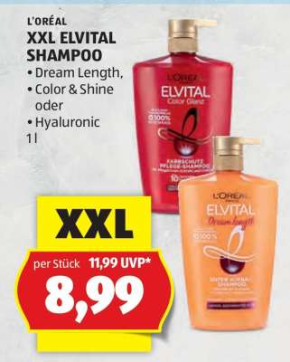 L'ORÉAL XXL ELVITAL SHAMPOO