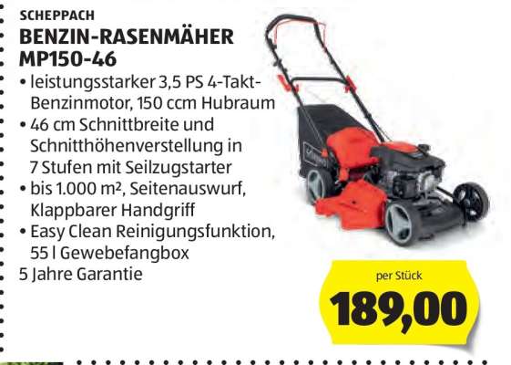 SCHEPPACH BENZIN-RASENMÄHER MP150-46