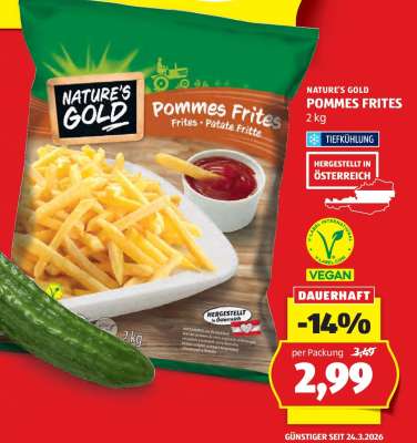NATURE'S GOLD POMMES FRITES