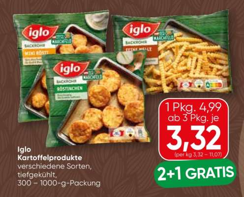 iglo Kartoffelprodukte
