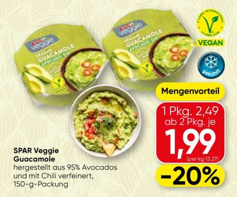 SPAR Veggie Guacamole