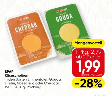 SPAR Käsescheiben